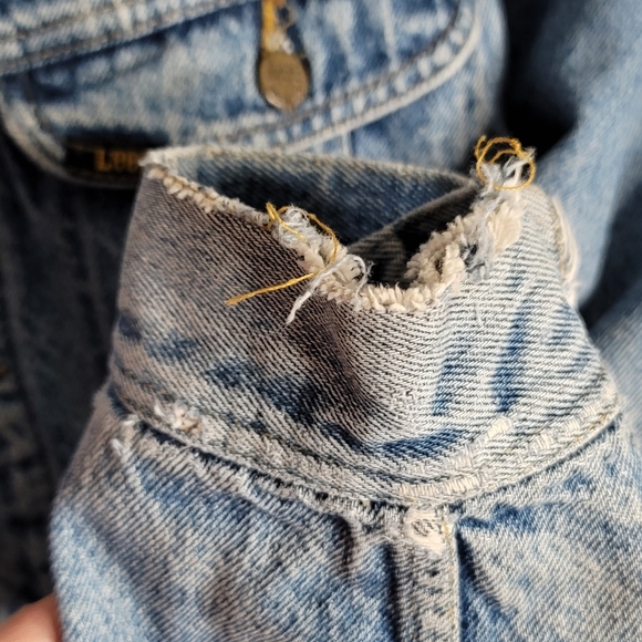 Storm Rider by Lee Vintage Denim Jean Jacket Blanket Lined Coat Men's Size L - Picture 7 of 16